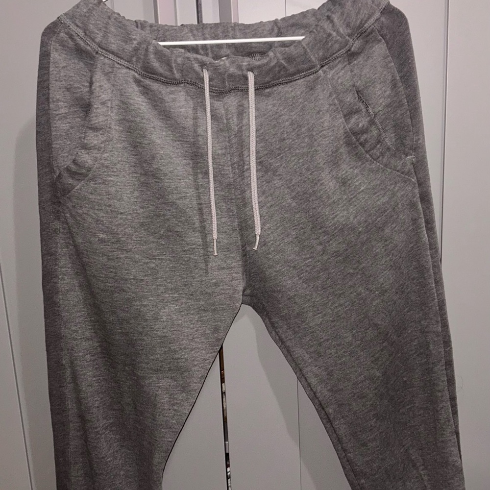 Men's Hollister Gray Jogger Sweatpants - Casual Drawstring Pants